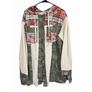 POL Multicolor Patchwork Hoodie